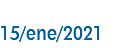 &nbsp;15/ene/2021